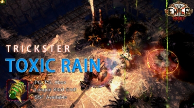 PoE Trickster Toxic Rain Shadow Starter Build - Get Your Endless Delve Prizes